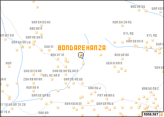 map of Bondar-e Hanzā