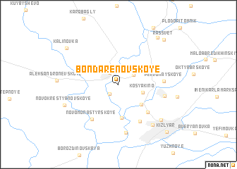 map of Bondarenovskoye