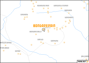 map of Bondar-e Pā\