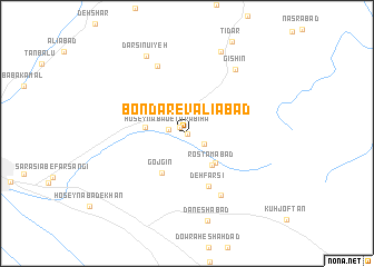 map of Bondar-e Vālīābād