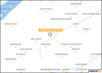 map of Bondarëvka