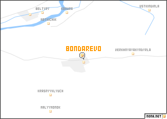 map of Bondarevo