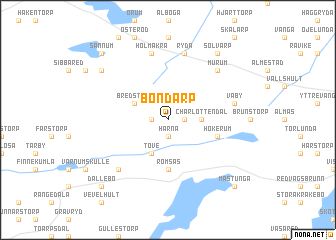 map of Bondarp