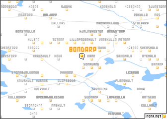 map of Bondarp