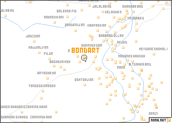 map of Bondārt