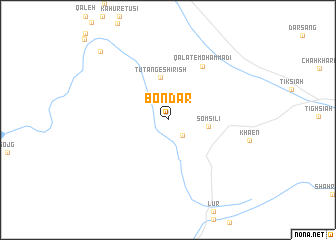 map of Bondar