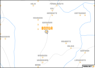 map of Bonda