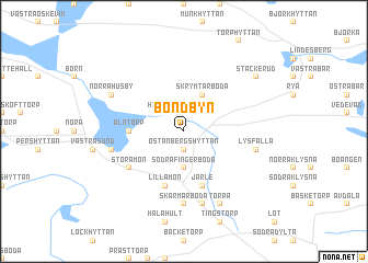 map of Bondbyn