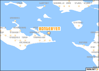 map of Bondebyen