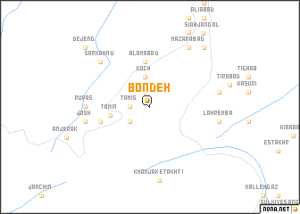 map of Bon Deh
