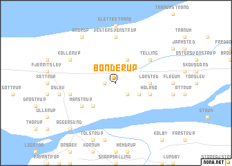 map of Bonderup