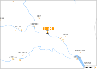 map of Bonde