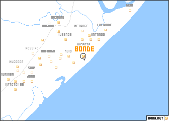 map of Bonde