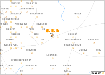 map of Bondié