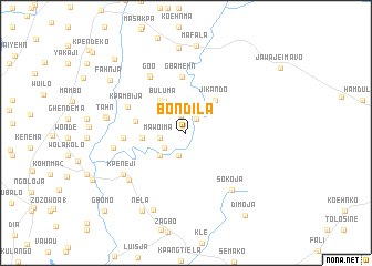 map of Bondila