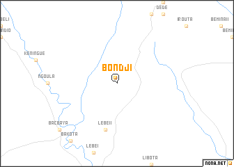 map of Bondji