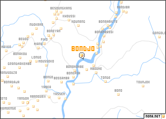 map of Bondjo