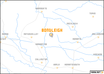 map of Bondleigh