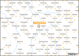 map of Bondodu