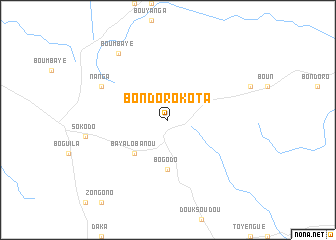 map of Bondorokota