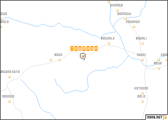 map of Bondoro