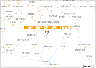 map of Bondowalahun Number Two