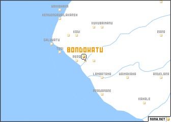 map of Bondowatu