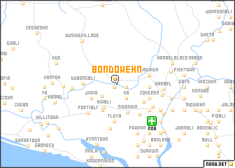 map of Bondowehn