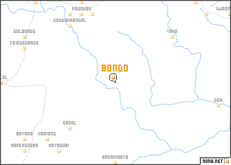 map of Bondo