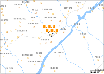 map of Bondo