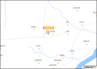 map of Bondo
