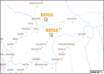 map of Bondo