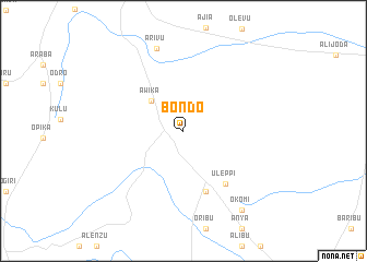 map of Bondo