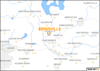 map of Bondsville