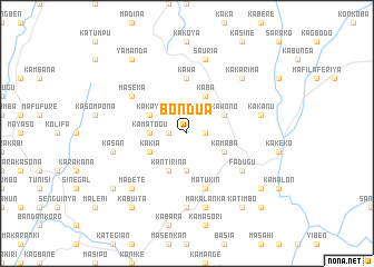 map of Bondua