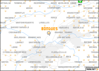 map of Bondues