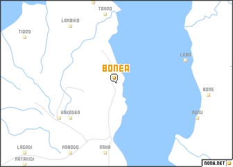map of Bonea