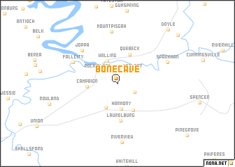 map of Bone Cave