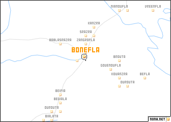 map of Bonéfla