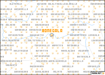 map of Bonegala