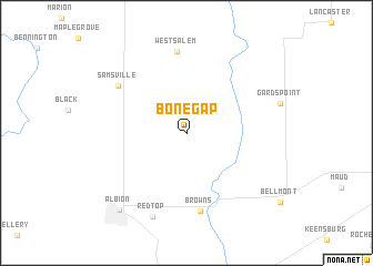 map of Bone Gap