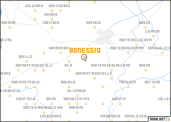 map of Boneggio