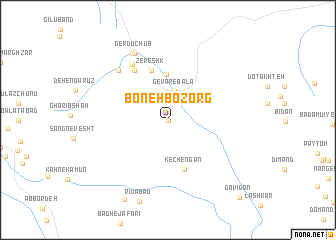 map of Boneh Bozorg