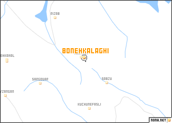 map of Boneh Kalāghī