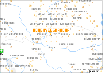 map of Boneh-ye Eskandar