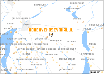 map of Boneh-ye Ḩoseyn Kalūlī