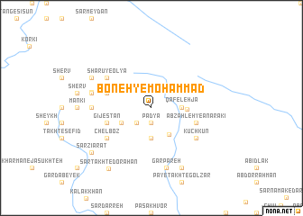 map of Boneh-ye Moḩammad