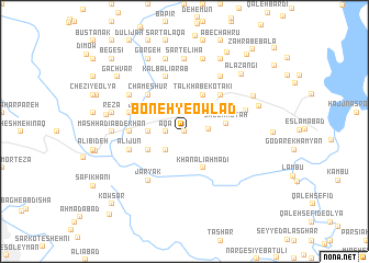 map of Boneh-ye Owlād