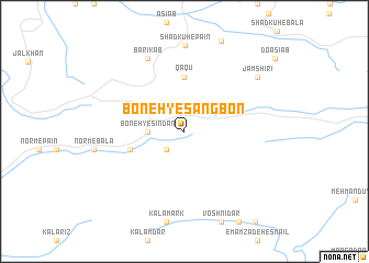 map of Boneh-ye Sangbon