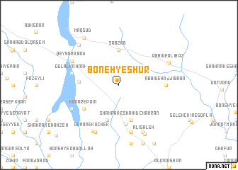 map of Boneh-ye Shūr